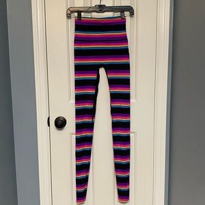 K-Deer high waist striped full length leggings